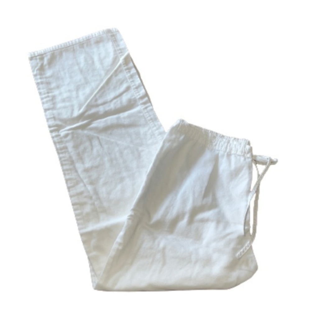 Calvin Klein white drawstring pants size S